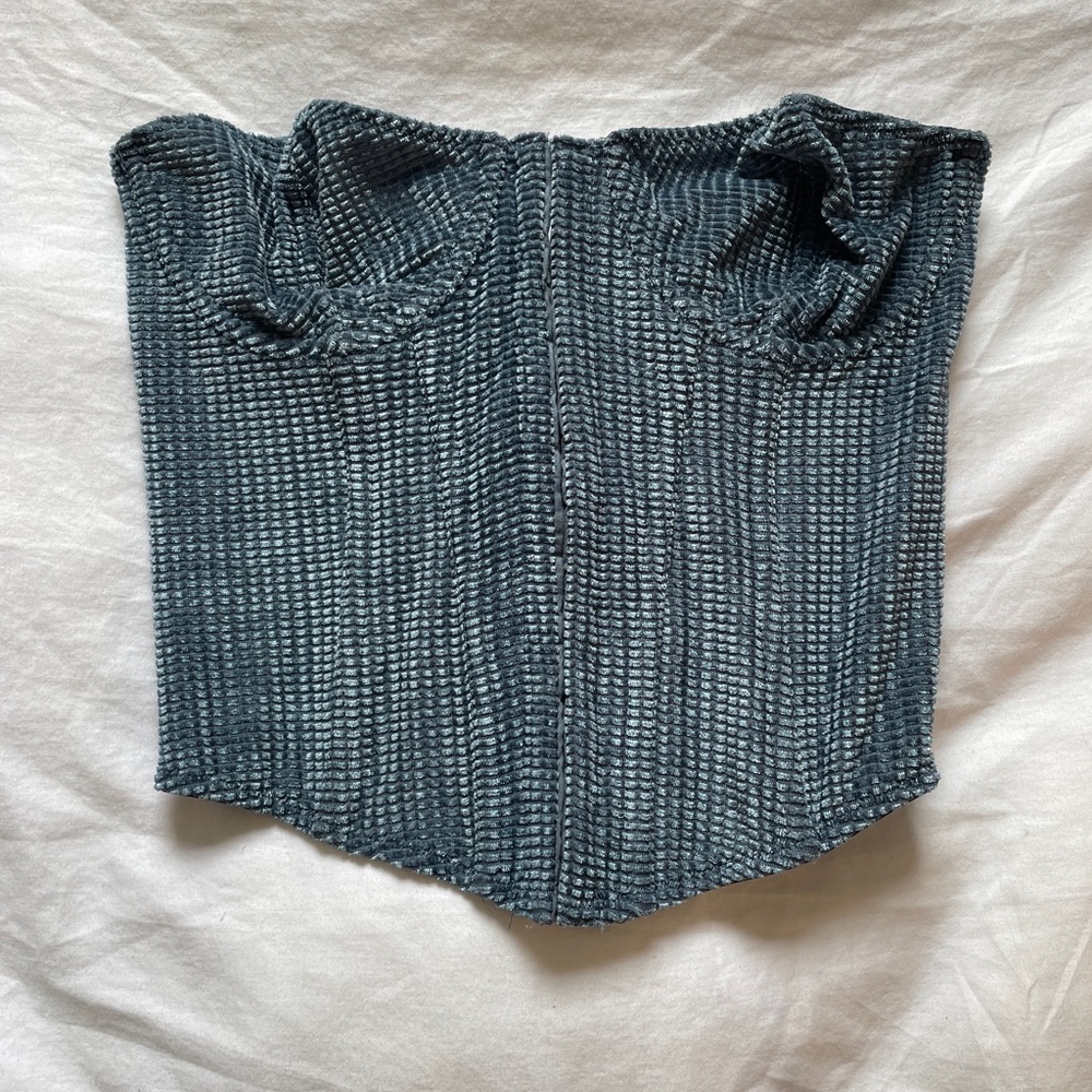 Urban Outfitters Blue Corset Top